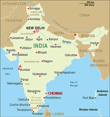 chennai inde carte